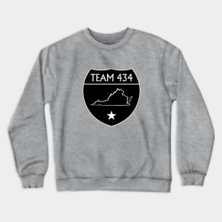 TEAM 434 - PHASE IV BLACK SHIELD Crewneck Sweatshirt